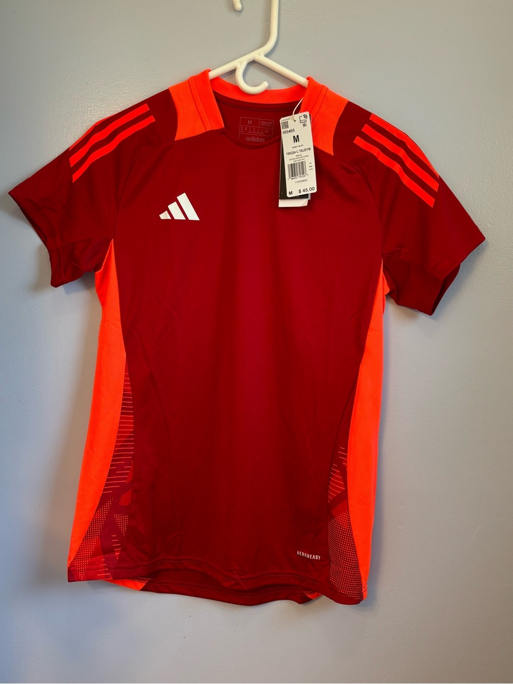 adidas Women’s Tiro 24 Competition Jersey Red Orange Size M NWT